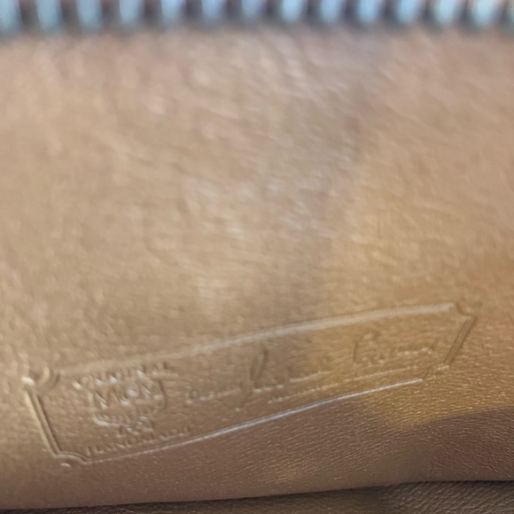 MCM Logo Leather Clutch Bag 9”x12”. Two zippered compartments. - Picture 5 of 7